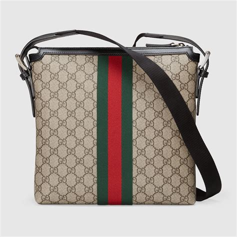 gucci supreme messenger bag replica|gucci signature leather messenger bag.